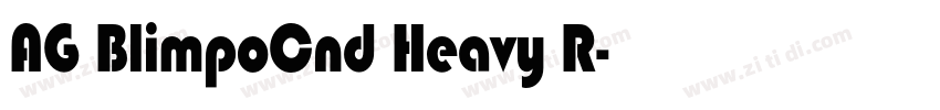 AG BlimpoCnd Heavy R字体转换